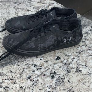 Under Armour black camo shoes